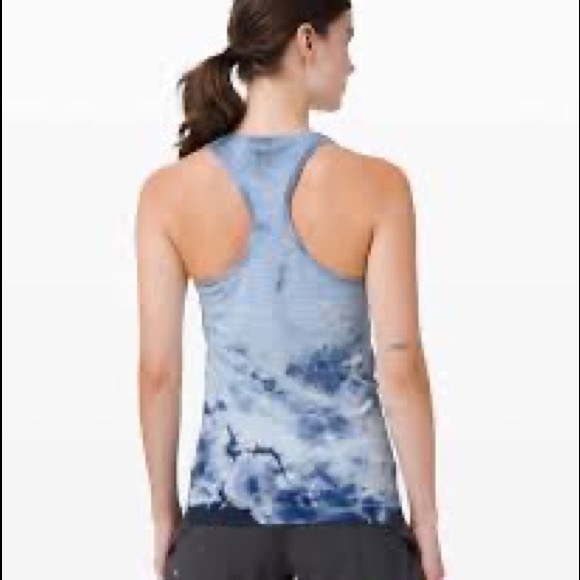 NWT Lululemon Swiftly Tech High Neck Racerback Tank 2.0
Shibori Stripe True Navy - Picture 3 of 9